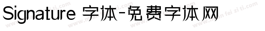 Signature 字体字体转换